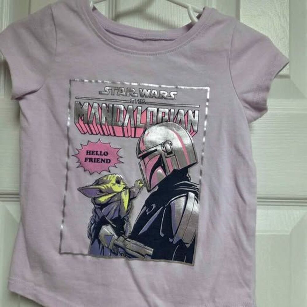 Star Wars jumping beans 18 month purple girls short sleeve shirt like new